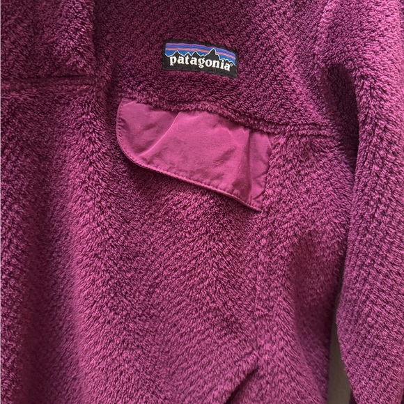 Patagonia Re-Tool Snap-T Fleece Pullover Small Berry Purple - Picture 5 of 7